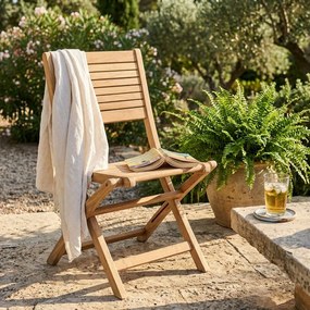 ORATOR - sedia da giardino pieghevole in legno di teak