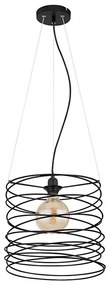 Globo 15640H - Lampada a sospensione su cavo TILLY 1xE27/60W/230V nera