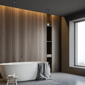 Faretto da incasso NUSA 1xGU5,3/MR16/50W/12V arrotondato nero