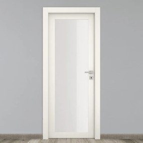 Porta battente Glass vetrata bianco L 70 x H 210 cm sinistra