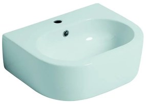 Lavabo sospeso stondato Flo L 60 x H 16.5 x P 42 cm