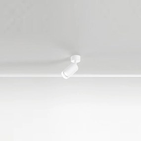 Lampada da parete/soffitto Simplie orientabile alluminio bianco d.55x165 GU10
