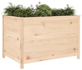 Fioriera Rialzata Giardino 119,5x82,5x78cm Legno Massello Pino