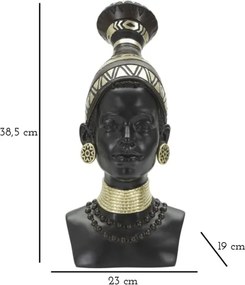 Donna Masai Tribu Cm 23X19X38,5
