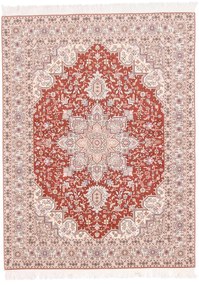Tabriz Tappeto persiano 150x200 Rosa (Iran) Annodato A Mano