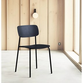 Sedie da pranzo in set nere 2 pz Kirkland – Unique Furniture