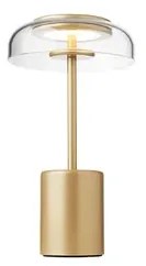 Blossi Portable Lampada da Tavolo Mini Nordic Gold/Clear - Nuura