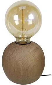Tosel  Lampade d’ufficio lampada da comodino tondo legno scuro  Tosel