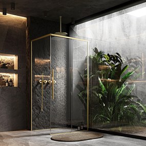 Cabina doccia SOLAR GOLD Brush 100x80