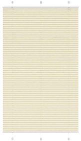 Tenda Plissettata Crema 120x200 Cm Larghezza Tessuto 119,4 Cm /