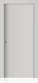 Porta interna scorrevole Chalk in MDF laccato colore grigio, L 80 x H 210 cm, apertura reversibile