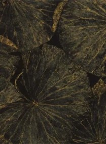 Seerosen Tapete Taisho Deco von Zoffany - Vine Black