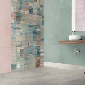 Piastrella da pavimento e rivestimento interno 60 x 120 cm Sp. 9.5 mm rettificato Tempere in gres porcellanato verde traffico intenso (pei 4/5) R10