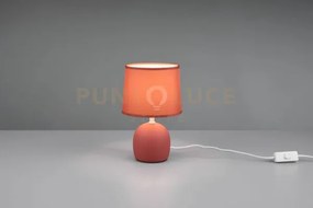 Lampada malu in ceramica con paralume arancio r50802618