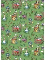 Sanderson Carta da parati Alice in Wonderland - Gumball Green