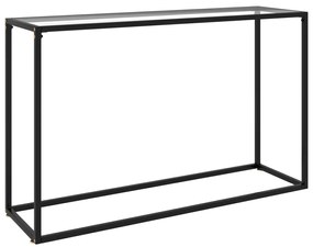 Tavolo Consolle Trasparente 120x35x75 Cm İn Vetro Temperato /