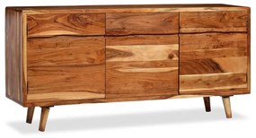 Credenza in legno massello con ante intagliate 160x40x75 cm