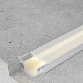 Profilo Led da pavimento Fat per strisce Led 12-24V da incasso 2 metri in alluminio M LEDME