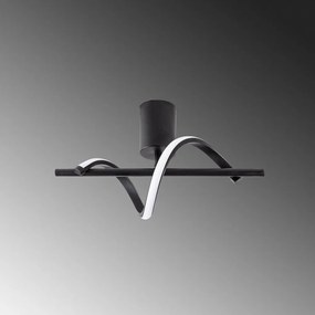 Plafoniera LED nera ø 7 cm Likma - Opviq lights