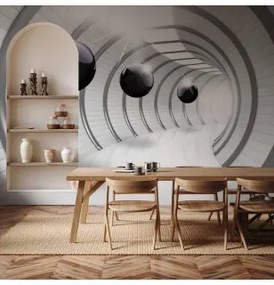 Fotomurale Futuristic Tunnel Lavabile 250x175