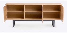 Commode in rovere Camden Diamond, 175 x 75 cm Mora - Woodman