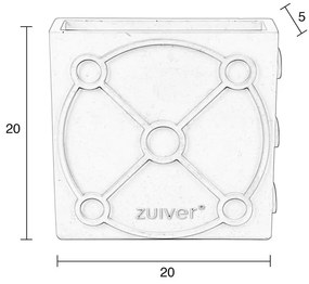 Vaso in cemento grigio chiaro Graphic - Zuiver