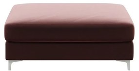 Pouf in velluto rosa scuro Devichy Rothe - devichy