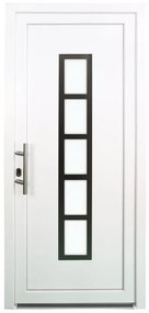 Portoncino d'ingresso 20011 bianco L 90 x H 210 cm apertura destra