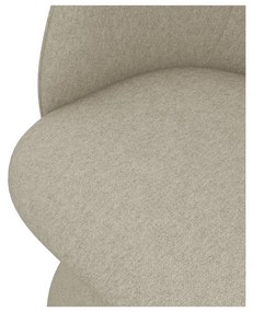 Sedia da pranzo beige in imbottito Maia – Makamii