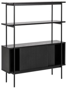 Libreria nera effetto frassino 94x114 cm Angus - Actona