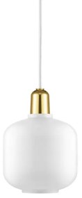 Normann Copenhagen - Amp Lampada a Sospensione Piccolo Bianco/Ottone Normann Copenhagen