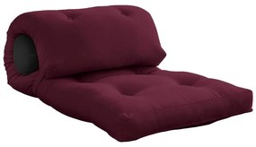 Materasso futon bordeaux 70x200 cm Wrap Bordeaux/Dark Grey - Karup Design