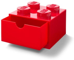 Scatola da tavolo rossa con cassetto , 15 x 16 cm - LEGO®