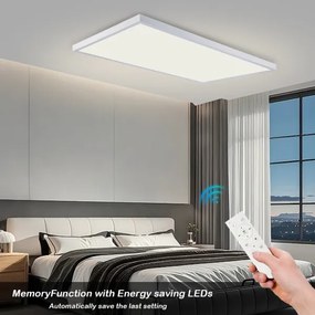 Brilagi-LED Lampada da bagno dimmerabile FRAME SMART LED/96W/230V IP44 bianco + telecomando