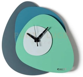 Orologio di design minimal grease petrolio,blu oltremare,verde acqu...