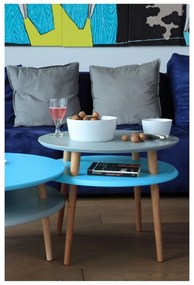 Tavolo contenitore grigio chiaro UFO, Ø 45 cm Ufo - Ragaba