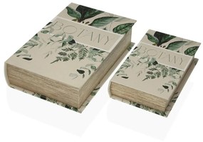 Scatola Decorativa Versa Botanic Libro 7 x 27 x 18 cm
