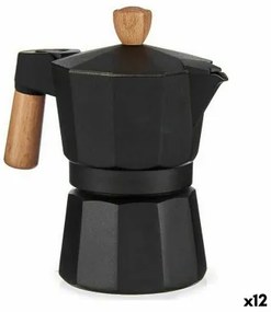 Cafettiera Italiana Legno Alluminio 150 ml (12 Unità)