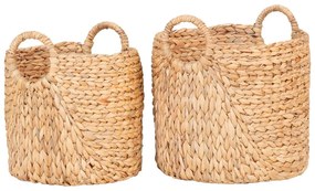 Set di cesti in giacinto d'acqua 2 pz ø 35x37 cm Passo – House Nordic