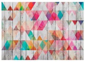 Fotomurale adesivo  Rainbow Triangles  Larghezza x Altezza Home decor 147x105