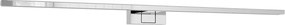 Lampada LED da Specchio 80cm Cromata 15W IP54 Tripla Installazione Colore Bianco Naturale 4.000K