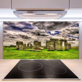 Pannello paraschizzi cucina Paesaggio di Stonehenge 100x50 cm