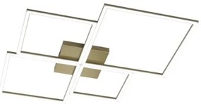 Four squares applique-plafoniera 90 cm. oro brunito verniciato 1162...