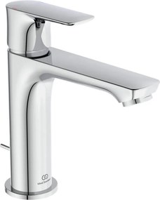 Rubinetto per lavabo Concept air cromato IDEAL STANDARD a canna media getto laminare cristallino H 17 cm
