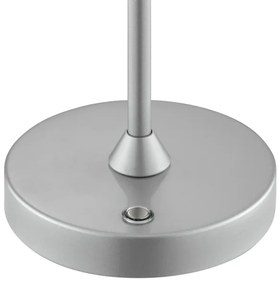 Brilliant - Lampada da tavolo ELORA LED ricaricabile e dimmerabile con comando touch LED/2,5W/5V 2700K IP44 argento