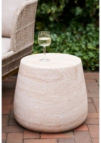 Tavolino rotondo in pietra ø 47,5 cm Bonn – House Nordic