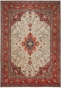 Tabriz Tappeto 290x200 Beige (Iran) Annodato A Mano