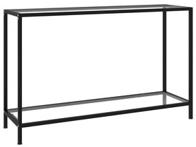 Tavolo consolle trasparente 120x35x75 cm in vetro temperato