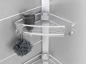 Mensola da bagno telescopica color argento opaco in alluminio Purio – Wenko