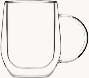 Set di 2 bicchieri in vetro borosilicato a doppia parete Amo I